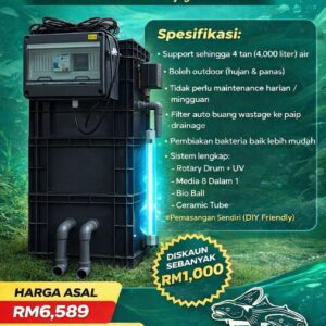 Sistem Filter Rotary Drum UV Kekeli